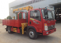 4X2 Euro2 Truck Mounted Hydraulic Crane 3.2 Tons XCMG For Municipal Constructional Engineering