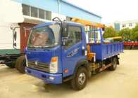 4X2 Euro2 Truck Mounted Hydraulic Crane 3.2 Tons XCMG For Municipal Constructional Engineering