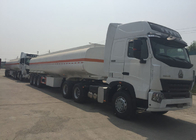 A7 Semi Trailer Truck 3 Axles Fuel Oil Delivery Truck With 50000L - 65000L Tank