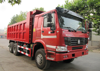 LHD 6X4 Heavy Duty SINOTRUK HOWO Dump Truck With Tarpaulin Cover / Metal Cover