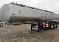 SINOTRUK Mn Steel 60 Cfm Oil Tank Semi Flatbed Trailers For Oil Fuel Transport