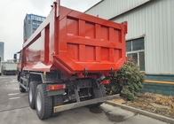 LHD 6×6 10wheels ZZ3257V4357B1R 380HP Red All-drive HOWO Tipper Truck High Horsepower Lowfuel Consumption