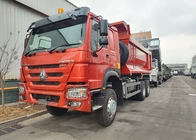 LHD 6×6 10wheels ZZ3257V4357B1R 380HP Red All-drive HOWO Tipper Truck High Horsepower Lowfuel Consumption