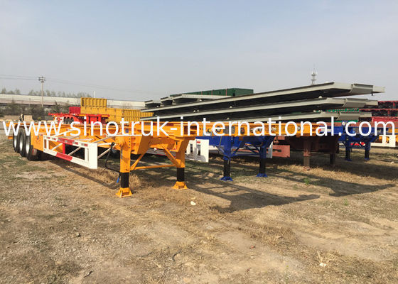 Carbon Mn Steel Flatbed Semi Truck Semi Trailer Truck 12600*3000mm