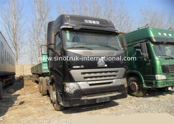 6X4 Euro2 380HP SINOTRUK HOWO A7 Tractor Dump Truck LHD  ZZ4257N3247N1B