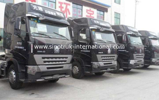 Euro2 420HP SINOTRUK HOWO A7 Tractor Truck LHD 6X4 , HOWO SINO Truck