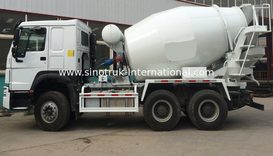 High Efficiency 6CBM 290HP 6X4 LHD Concrete Mixer Truck , Cement Mixture Truck