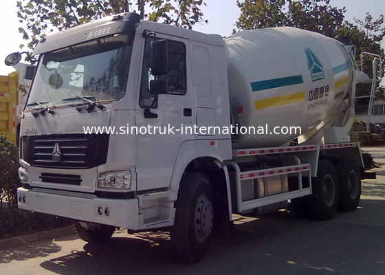 Mobile Concrete Mixer Truck , 9CBM 290HP 6X4 LHD Ready Mix Concrete Trailer