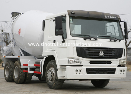 Mobile Concrete Mixer Truck , 9CBM 290HP 6X4 LHD Ready Mix Concrete Trailer