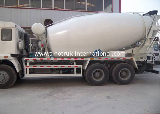 Large Ready Mix Concrete Trailer 290HP 6X4 Cement Mixing Truck , SGS