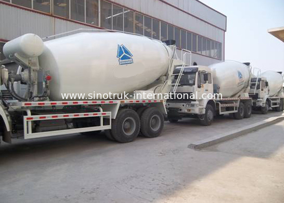 Large Ready Mix Concrete Trailer 290HP 6X4 Cement Mixing Truck , SGS