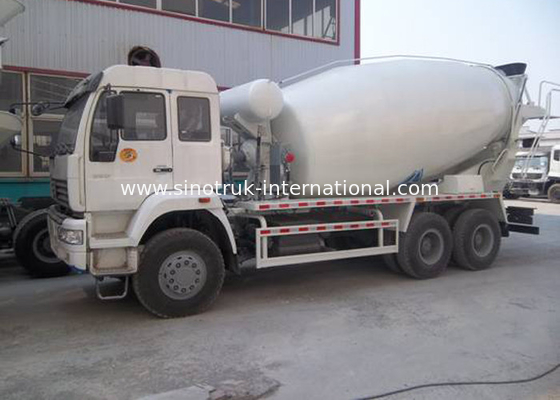 Large Ready Mix Concrete Trailer 290HP 6X4 Cement Mixing Truck , SGS