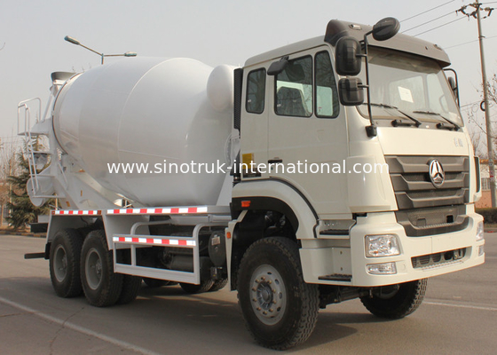 Industrial Concrete Mixer Truck , Ready Mix Concrete Trailer RHD 6X4