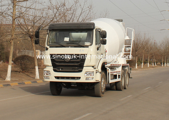 Commercial Concrete Mixer Truck , Concrete Mixer Trailer Euro2 336HP 6X4 LHD