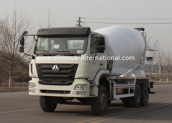 Commercial Concrete Mixer Truck , Concrete Mixer Trailer Euro2 336HP 6X4 LHD