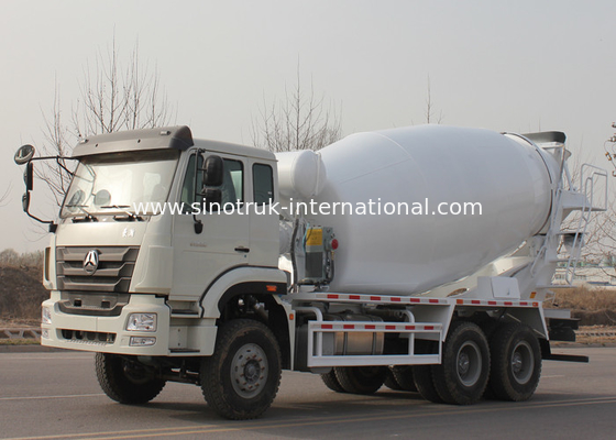 Commercial Concrete Mixer Truck , Concrete Mixer Trailer Euro2 336HP 6X4 LHD