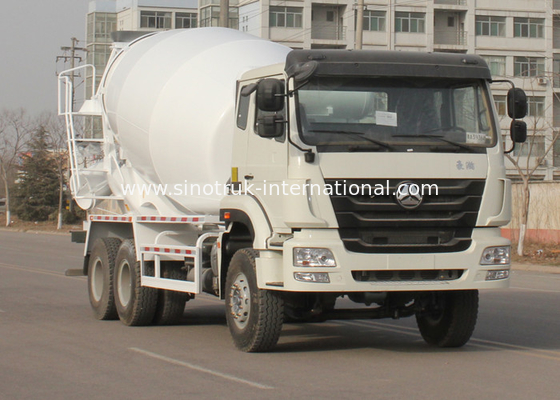 Commercial Concrete Mixer Truck , Concrete Mixer Trailer Euro2 336HP 6X4 LHD