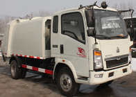 Waste Disposal Vehicles Garbage Collection Truck , Compressed Refuse Compactor Truck