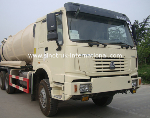 Vacuum Suction Vehicle 15-18CBM RHD Vacuum Tank Truck With Pipe System