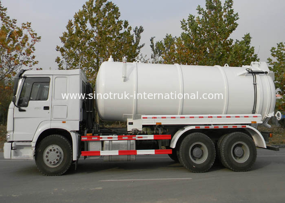 6X4 Euro2 290HPRoad Vacuum Tanker Truck / Sewage Pump Tanker / Sewage Suction Tanker Truck