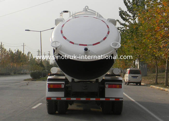 High Efficiency 17CBM LHD 336HP Vacuum Sewage Truck For Urban Rain Wells