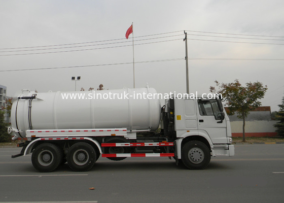 19CBM LHD 336HP Sewer Vacuum Truck 6×4 For Oil Chemical Sewage Tank Sediment Suction