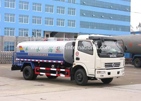 8.2 Tons Driving Axle Potable Water Tanker Trucks 5CBM for Landscape Engineering