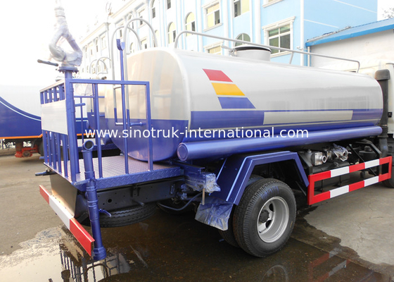 8.2 Tons Driving Axle Potable Water Tanker Trucks 5CBM for Landscape Engineering