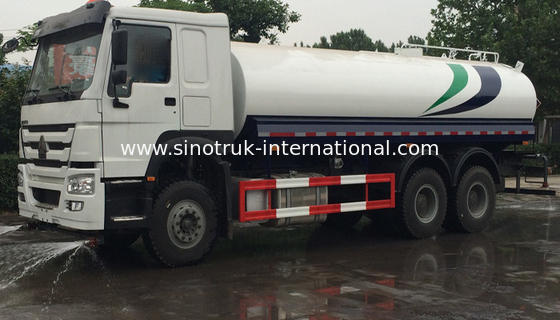 Potable Water Tanker Trucks 19CBM For Road Flushing , Water Hauling Trucks