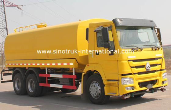 High Efficiency 25CBM Water Tank Truck With High And Low Level Spraying