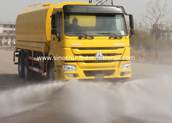 High Efficiency 25CBM Water Tank Truck With High And Low Level Spraying