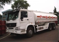 Fuel Oil Tank Truck 20 Tons , 6X4 LHD Euro2 290HP Mobile Fuel Trucks