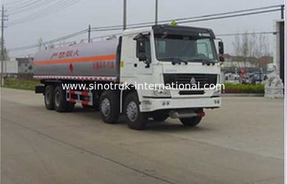 26 CBM Oil Tank Truck , Computer Refueling Mobile Fuel Trucks Oil Tanker