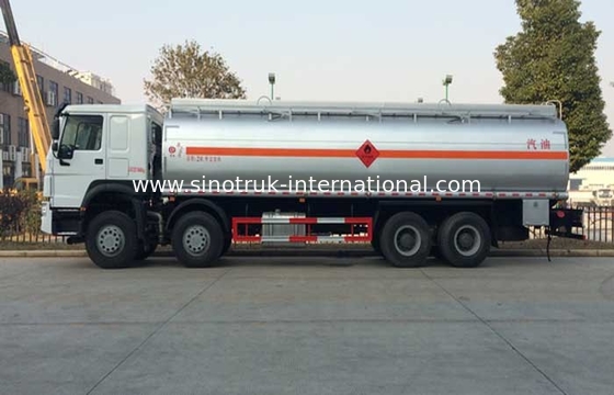 26 CBM Oil Tank Truck , Computer Refueling Mobile Fuel Trucks Oil Tanker