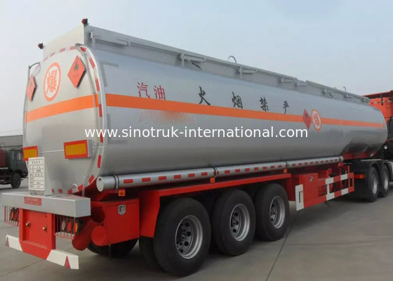 Carbon Steel Tanker Heavy Duty Semi Trailer Truck For Storage / Carrying Oils