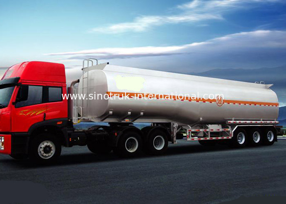 Semi Trailer Oil Tank Truck 3 Axles 50-80 Tons 45-60CBM SINOTRUK HOWO