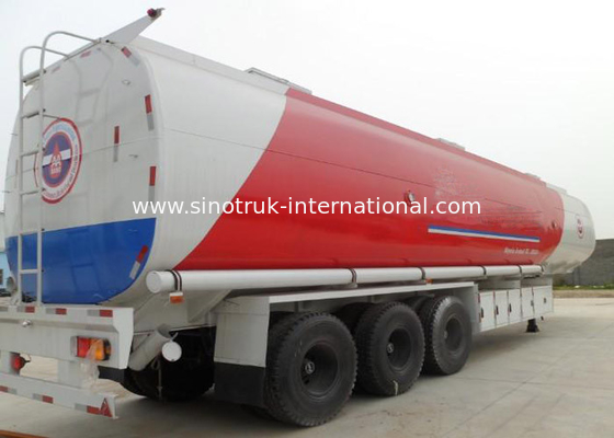 SINOTRUK HOWO Oil Semi Trailer Truck , Diesel Tank Truck with Trailer