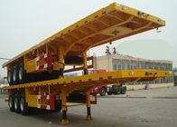 Flat-bed Semi Trailer Truck 3 Axles 30-60Tons 13m for Loading Container