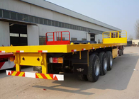 Flat-bed Semi Trailer Truck 3 Axles 30-60Tons 13m for Loading Container