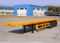 Flat-bed Semi Trailer Truck 3 Axles 50Tons 13m for Container Loading