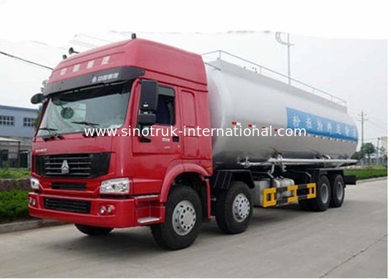 Powder Material Bulk Tank Truck SINOTRUK HOWO 371HP 8X4 RHD 36-45CBM  ZZ1317N4667W