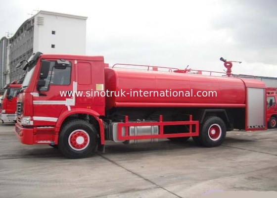 4X2 LHD Fire Fighting Truck SINOTRUK HOWO 10CBM 290HP for Sprinkling