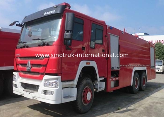 6X4 LHD Tanker Fire Truck / Fire Department Ladder Truck / Industrial Fire Trucks