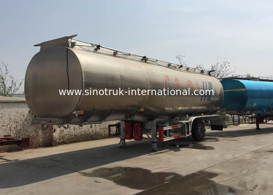 3 Axles 50000 Liters Semi Trailer Fuel Tank Truck For Carrying