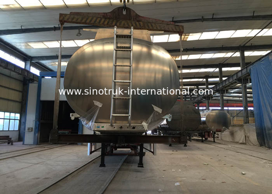 Professional Stainless Steel Semi Trailer Fuel Tank Truck 50000-70000 Liters