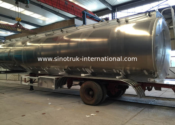 Professional Stainless Steel Semi Trailer Fuel Tank Truck 50000-70000 Liters