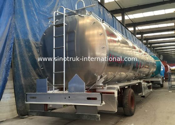 Professional Stainless Steel Semi Trailer Fuel Tank Truck 50000-70000 Liters