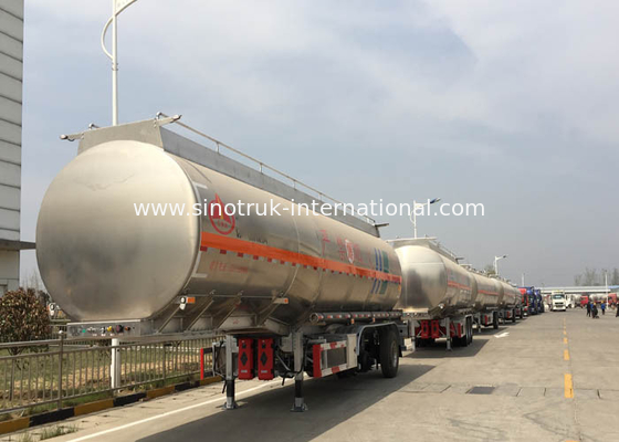 Low Fuel Consumption 45000-70000Liters Semi Trailer Truck / Fuel tank Truck