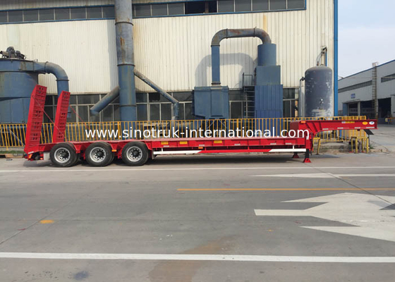 13000*3000mm Semi Trailer Truck 3 Axles 60-80 Tons 17m Mn Steel