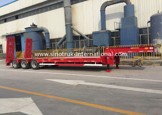 13000*3000mm Semi Trailer Truck 3 Axles 60-80 Tons 17m Mn Steel